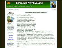 Tablet Screenshot of exploringnewengland.com